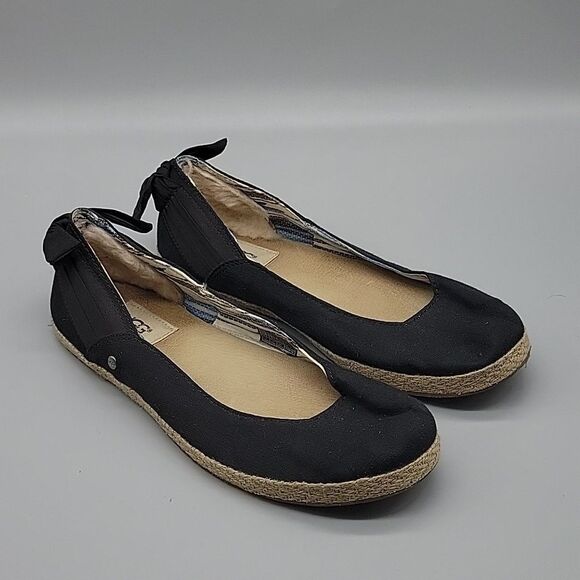 UGG Perrie canvas skimmer flats slip on shoes - Picture 1 of 8